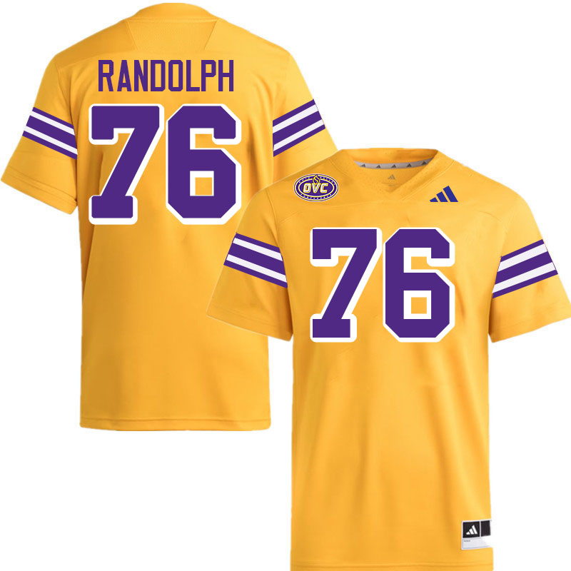 Tennessee Tech Golden Eagles #76 Xavier Randolph College Football Jerseys,Uniforms-Gold